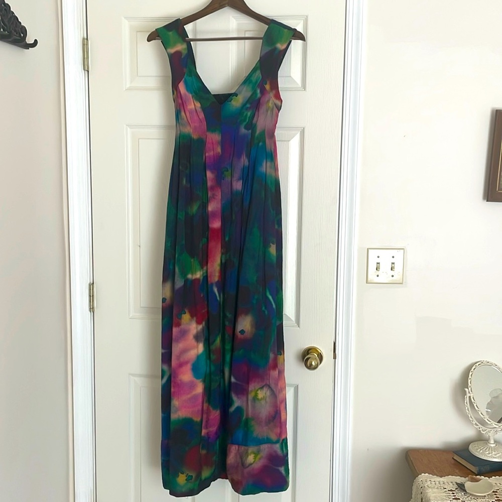 Anthropologie Watercolor Maxi Dress